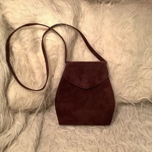 Stuart Weitzman  Brown Suede Crossbody